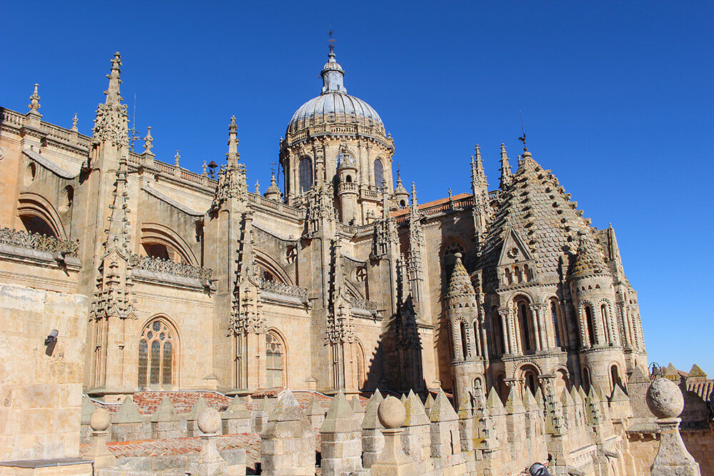 The cathedral in Salamanca, Spain