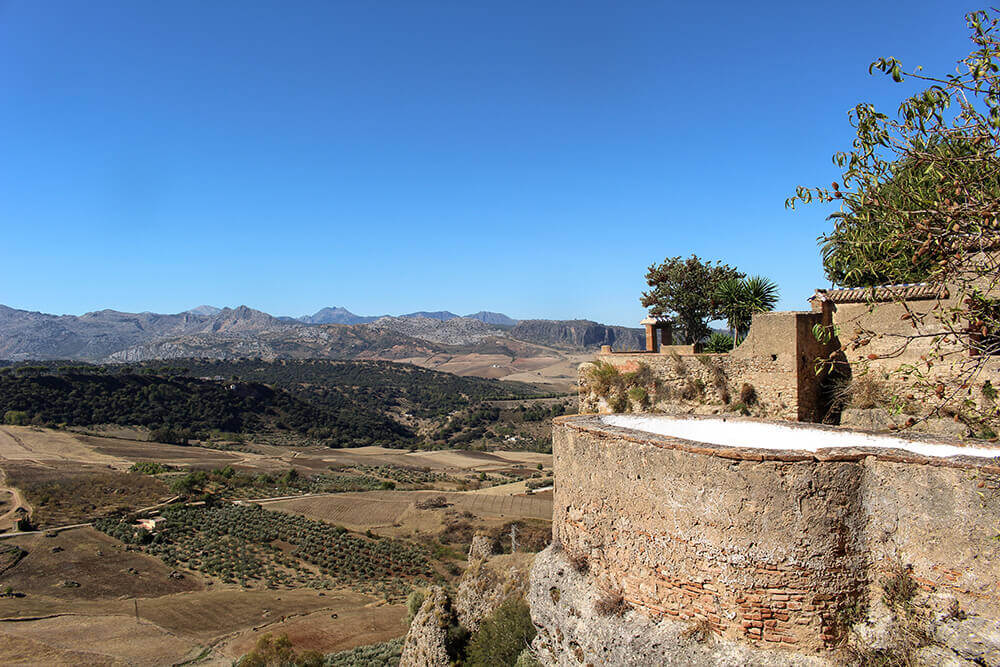 View from Mondragon Palace in Ronda