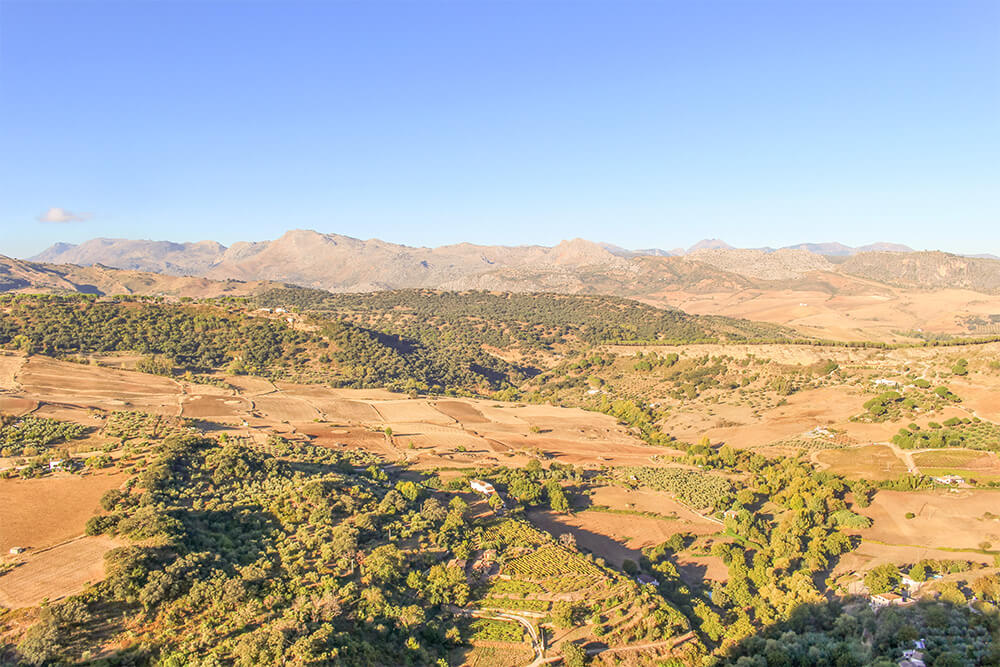 View from the Alameda el Tajo Park in Ronda