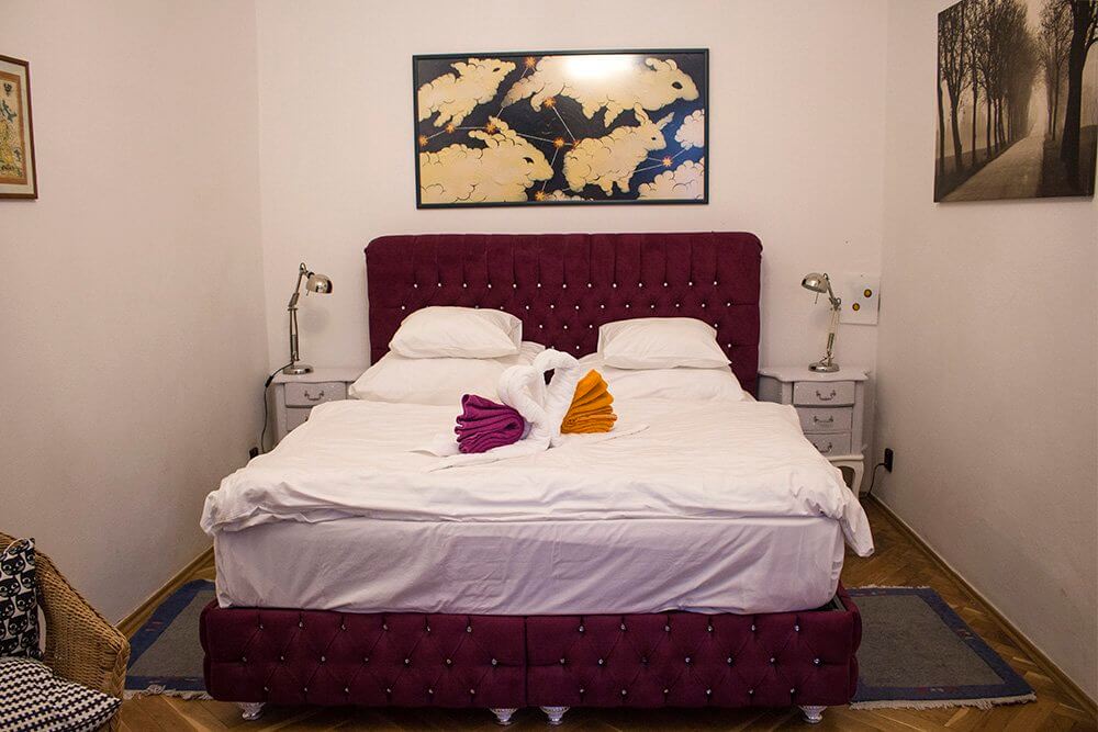 The-bed-at-Prague-Siesta-Apartments