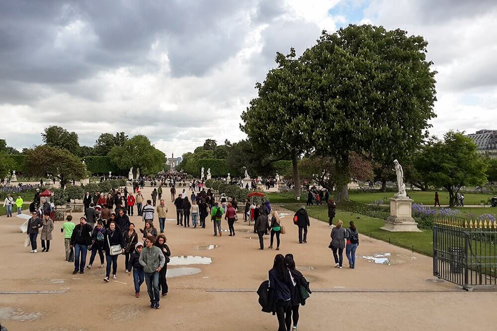 Tuileries Gardens in Paris