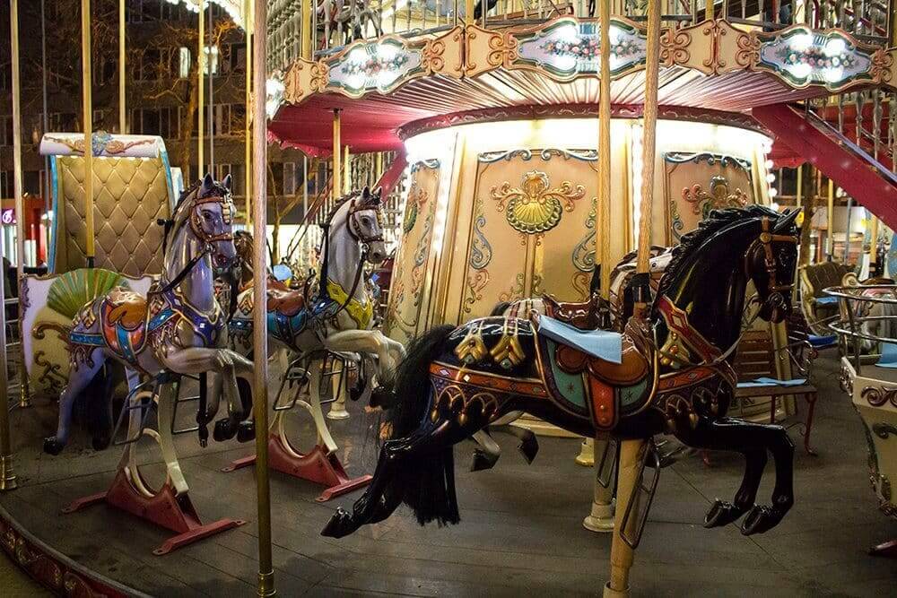 merry-go-round-at-xmas-fair in Chisinau