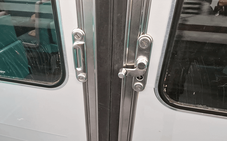 This door handle should be moved up