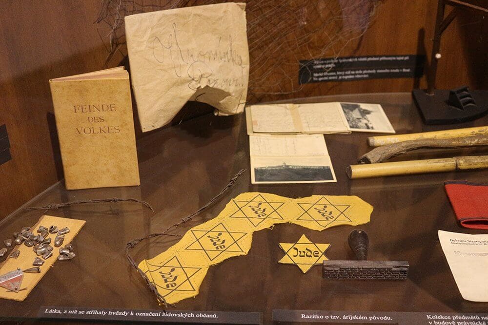 Exhibited-objects-in-Spilberk-Castle in Brno, Czech Republic