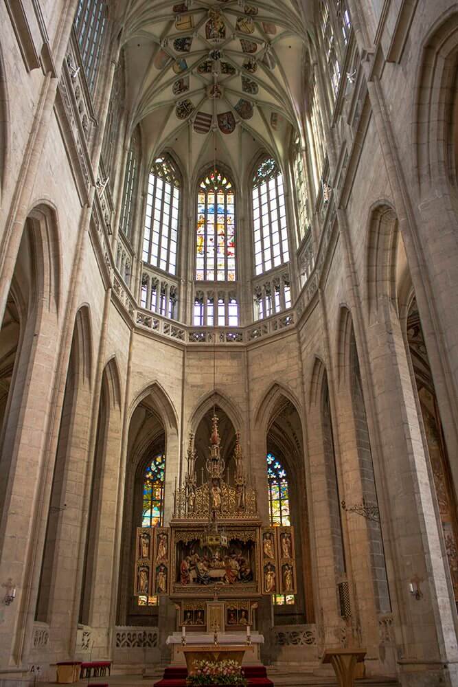 Inside-St-Barbara-Church-in-Kutna-Hora, Czech Republic