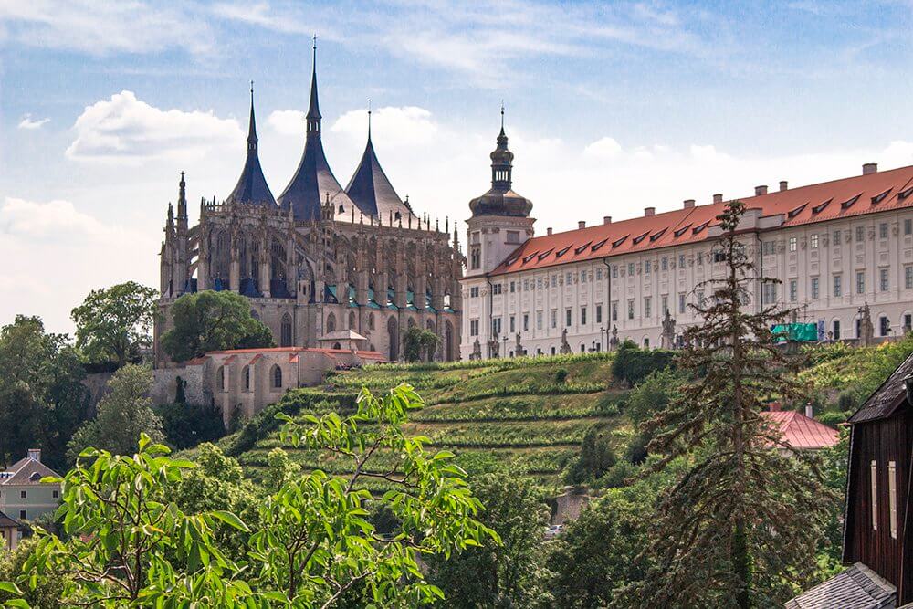 View-from-the-Church-of-Saint-James-in-Kutna-Hora, Czech Republic