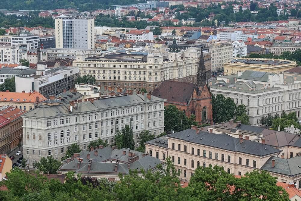 View-from-the-tower in Brno, Czech Republic