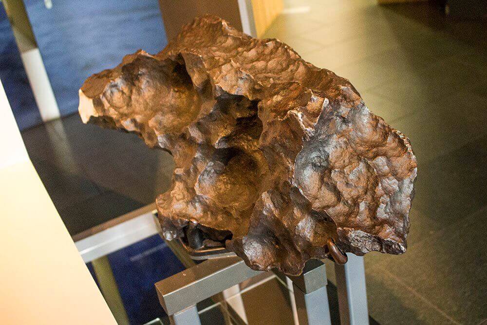 Meteorite in the planetarium in London