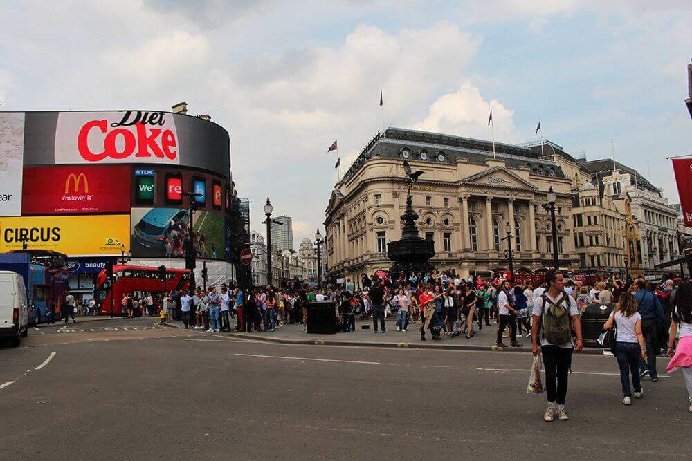 Piccadilly in London
