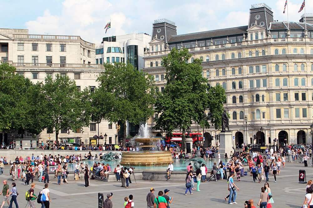 Trafalgar-Square in London