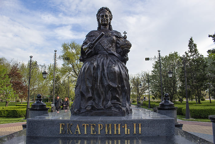 Catherine the Great in De Wollant park in Tiraspol